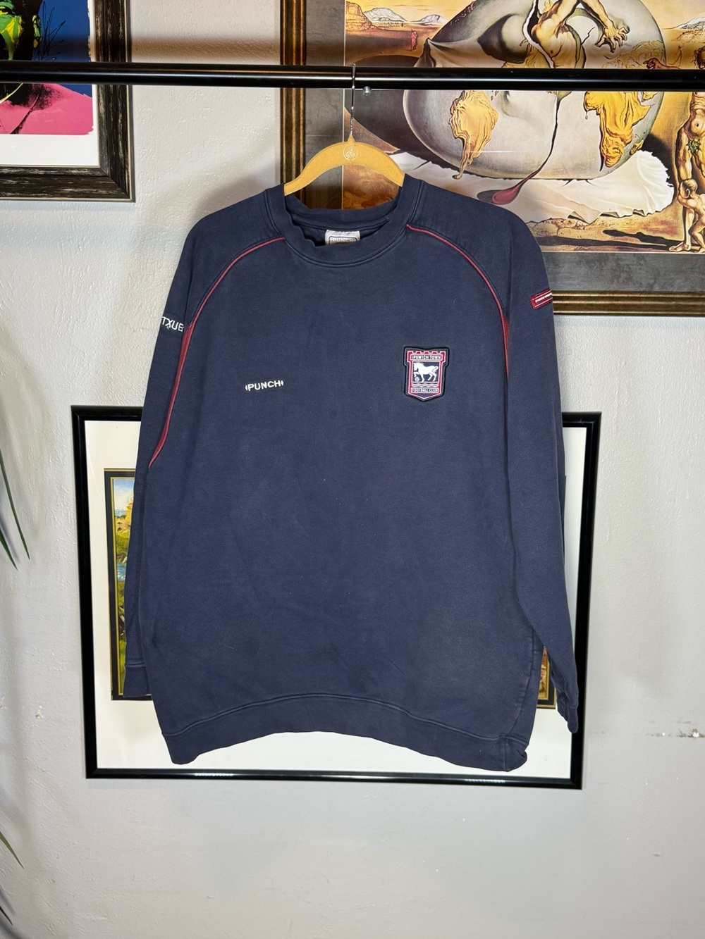 Vintage Punch Ipswich Town Football Club Soccer Sweatshirt